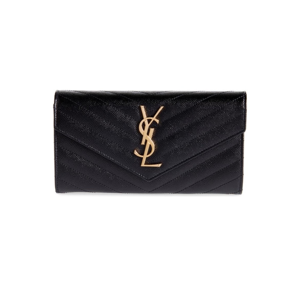 YSL Monogram Logo Wallet